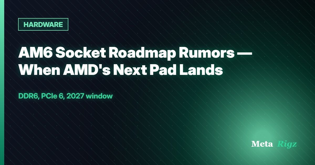 HARDWARE: AM6 Socket Roadmap Rumors — When AMD's Next Pad Lands
