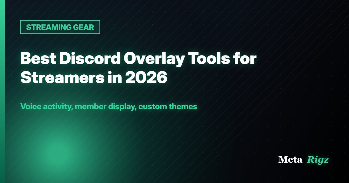 STREAMING GEAR: Best Discord Overlay Tools for Streamers in 2026