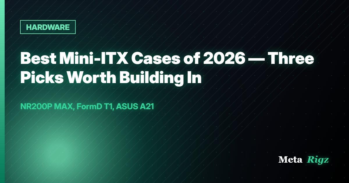 HARDWARE: Best Mini-ITX Cases of 2026 — Three Picks Worth Building In